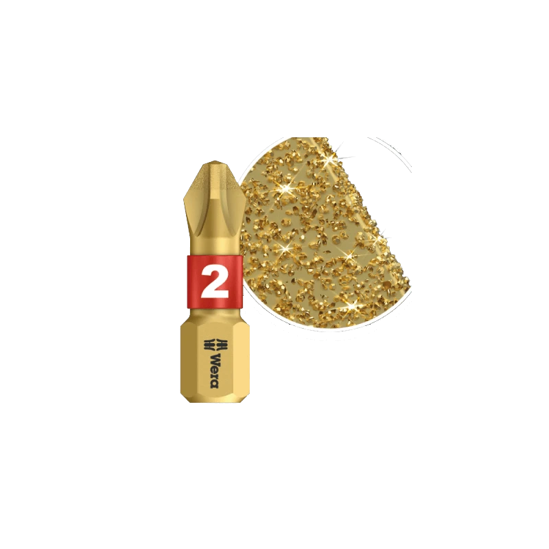 Sukimo antgalių rinkinys 12 dalių WERA Diamond 1