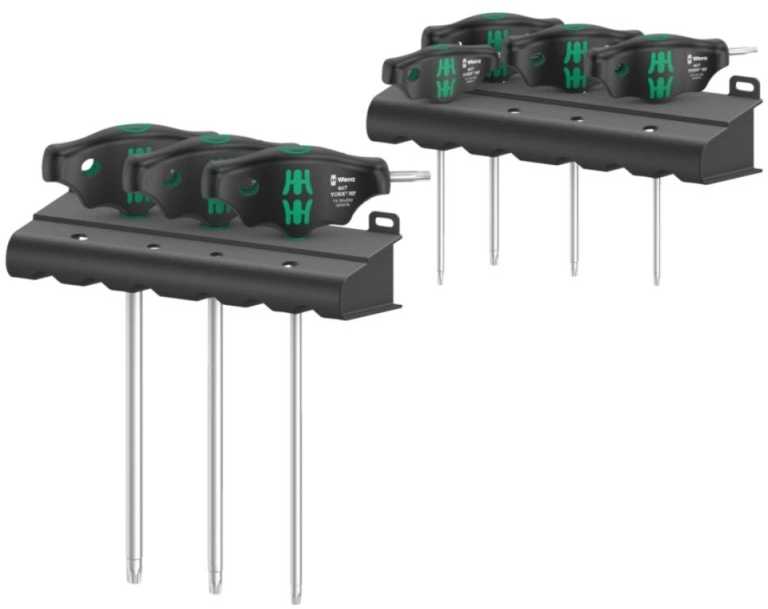 T-formos atsuktuvų rinkinys WERA 467/7 Torx HF
