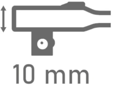 Terkšlė PROXXON SlimLine 1/4"