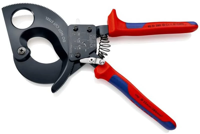 Wera Kabelių kirpimo terkšlinės žirklės Ø52mm/380mm², Knipex