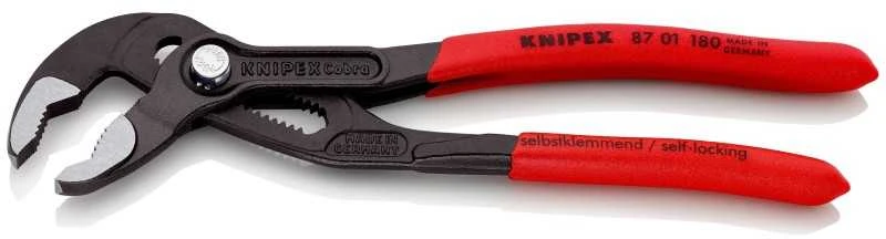 Vamzdinės replės KNIPEX Cobra 8701180SB 180mm