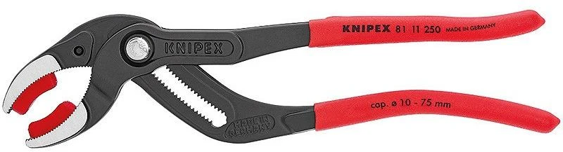 Vamzdinės replės su plastikinėmis žiaunomis KNIPEX 8111