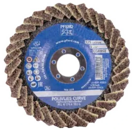 Veltinio šlifavimo diskas PFERD Curve PVL-R 125 A 100 G