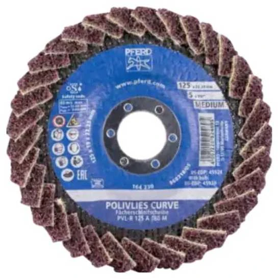 Veltinio šlifavimo diskas PFERD Curve PVL-R 125 A 240 F