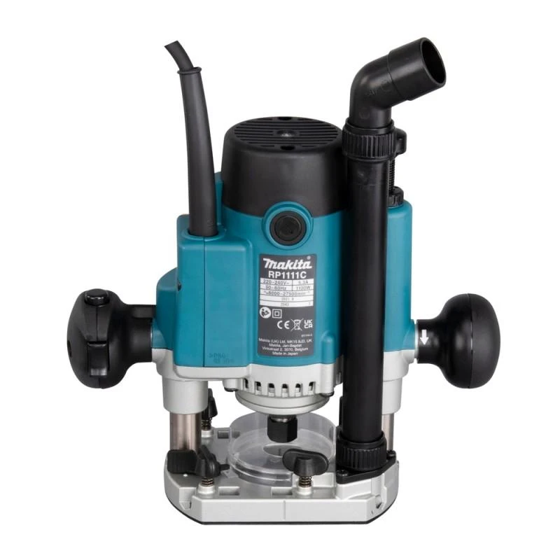 Makita RP1111CJ Vertikali freza, 1100W, 8MM, 8.000-24.000 R/MIN, 3,4KG, MAKPACK