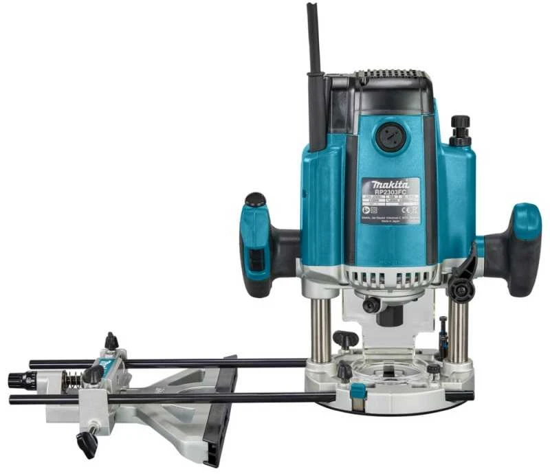 Makita RP2303FC07 Vertikali freza 2100 W 6, 8, 12 mm, 9000-23000 min-1, 6,2kg, MAKPACK