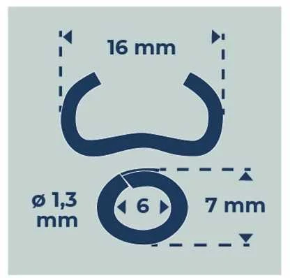 Vielos rišimo kabės EDMA Omega 16