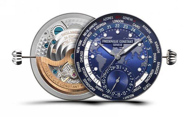Laikrodis Frederique Constant Classics Manufacture Worldtimer FC-718NWM4H6