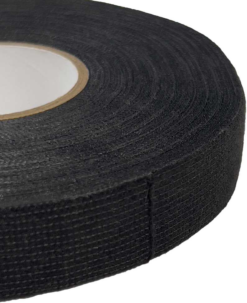4 FOUR Connect PET Fleece Tape, W:19mm, L:25m/Roll, Juodas Color, Tearable