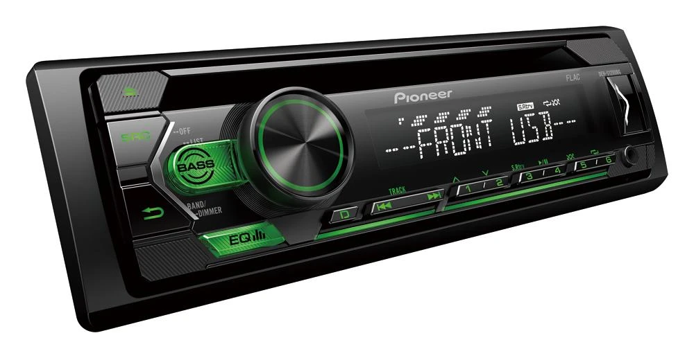 Automagnetola Pioneer, DEH-S120UBG CD RDS magnetola su USB, Aux įėjimu, FLAC