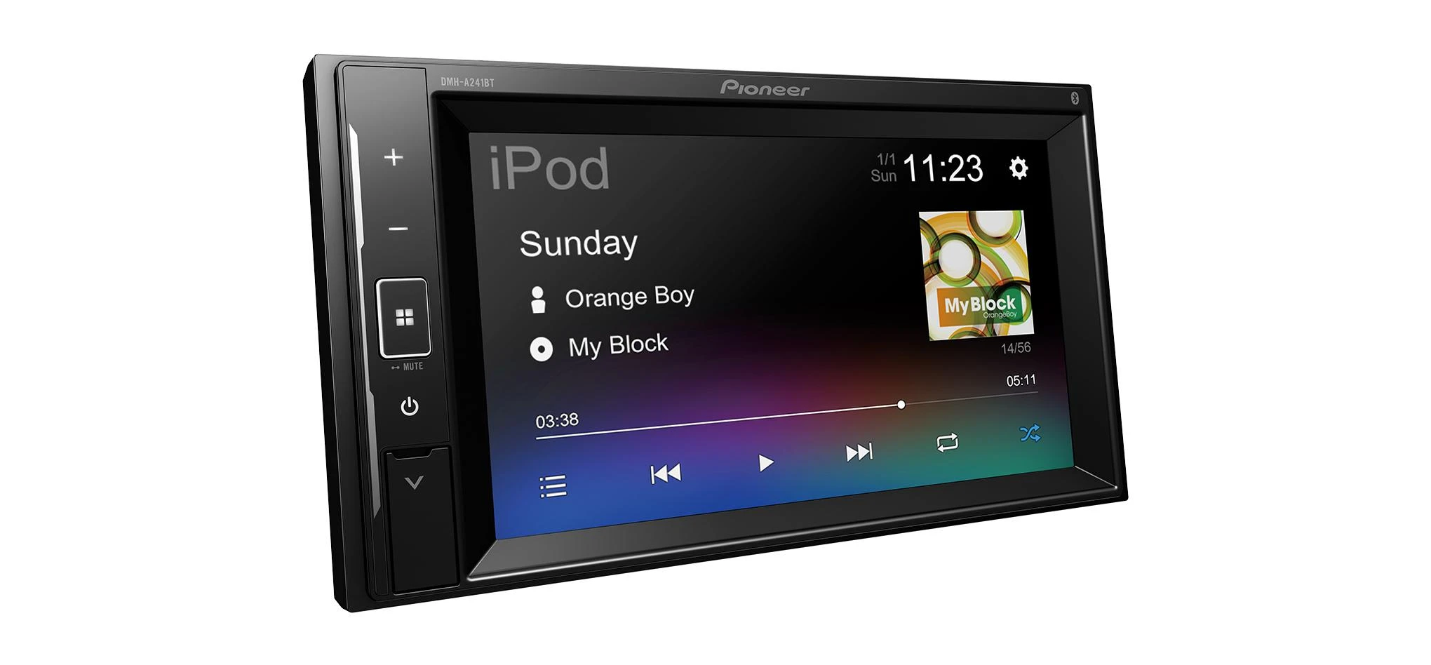 Pioneer DMH-A241BT automobilinė multimedija su lietimui jautriu ekranu