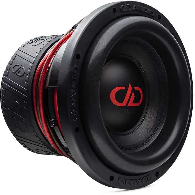 DD audio 710f-D2 su raudonu logotipu