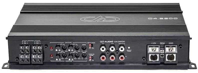 DD Audio D4.2200 keturių kanalų stiprintuvas