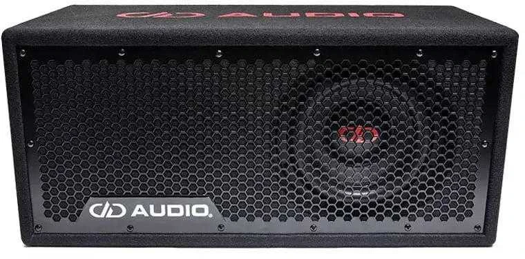 DD Audio žemų dažnių garsiakalbis su apsauginiu tinkleliu