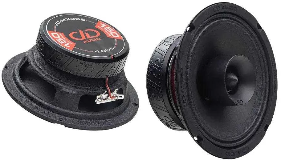 DD Audio VO-MX206-S4 garsiakalbių komplektas iš priekio ir galo
