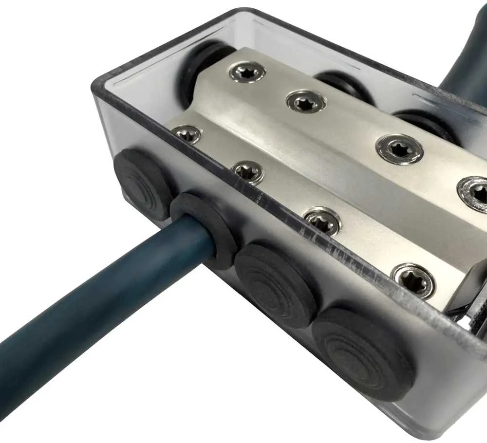 FOUR 4-600440 STAGE 2 DISTRIBUTION BLOCK, 4X50MM2 TO 4X25MM2
