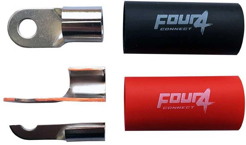 FOUR Connect 4-690919 M8 ring terminal 35mm², 1x red ja 1x juodas