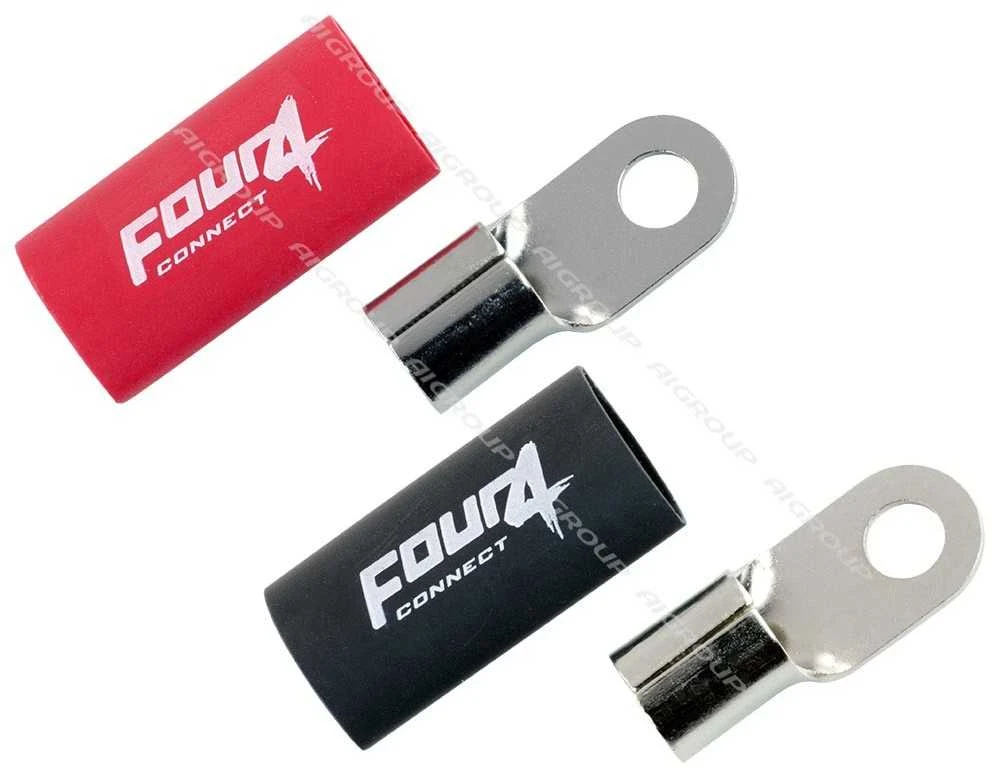 FOUR Connect 4-690919 M8 ring terminal 35mm², 1x red ja 1x juodas