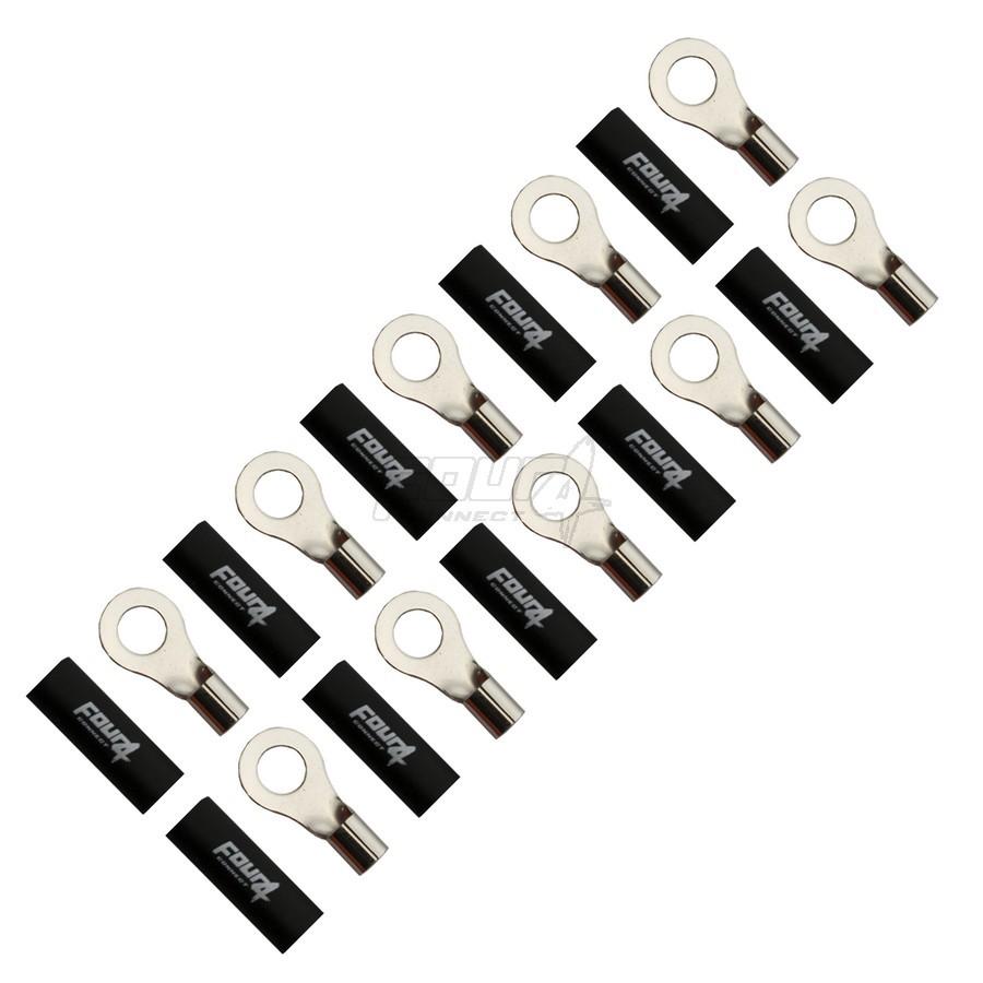 FOUR Connect 4-690961 M8 ring terminal 10mm², 10x juodas