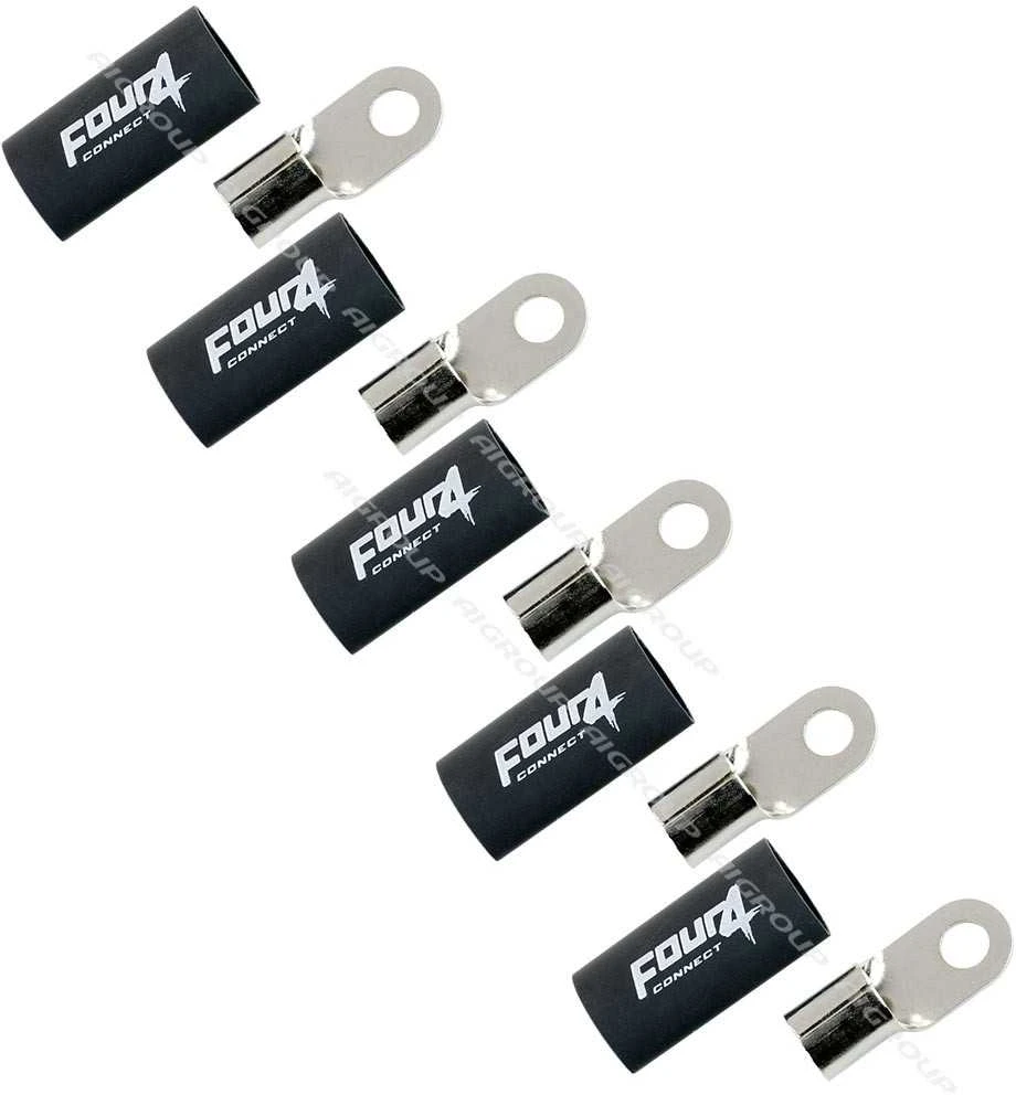 FOUR Connect 4-690963 M8 ring terminal 35mm², 5x juodas