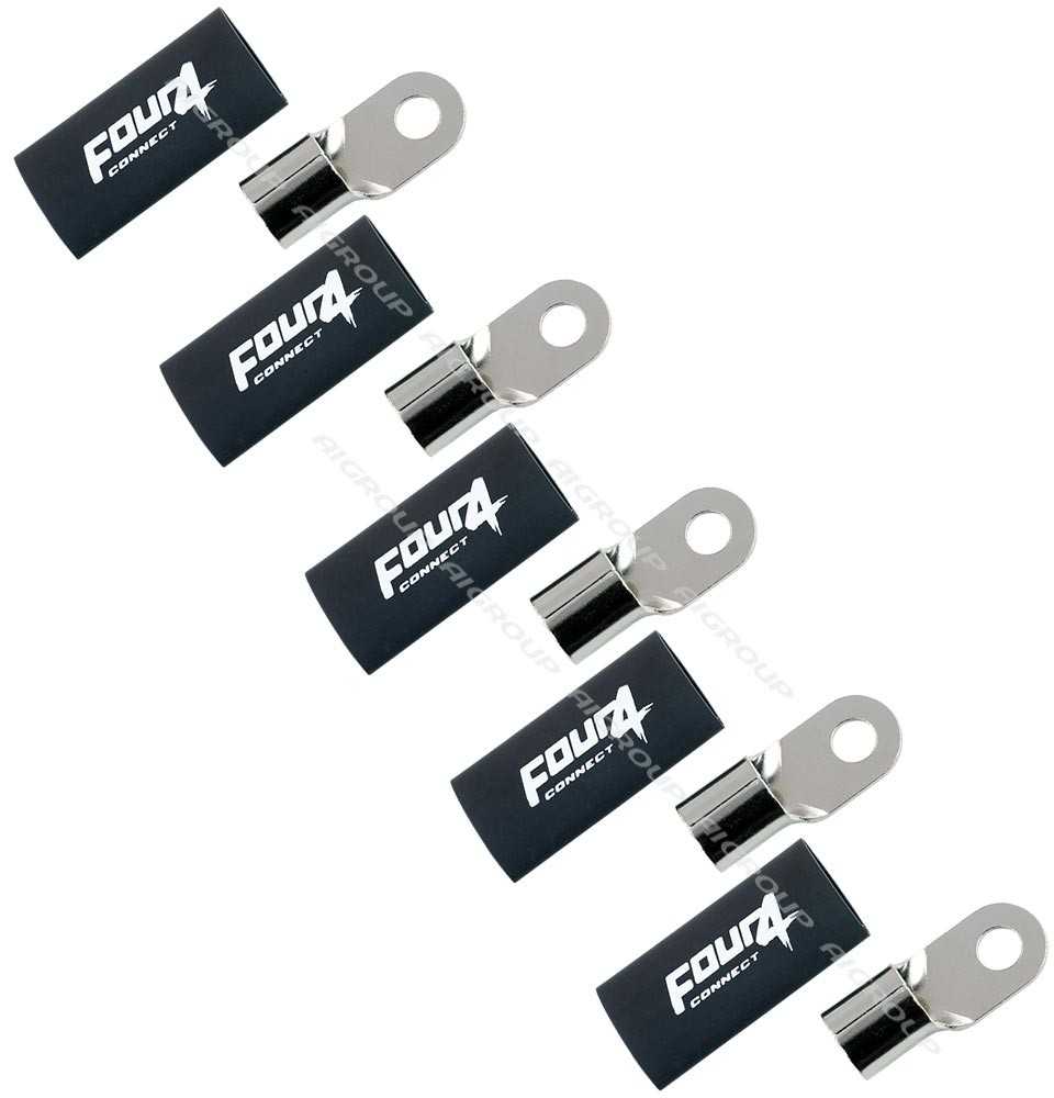 FOUR Connect 4-690964 M8 ring terminal 50mm², 5x juodas