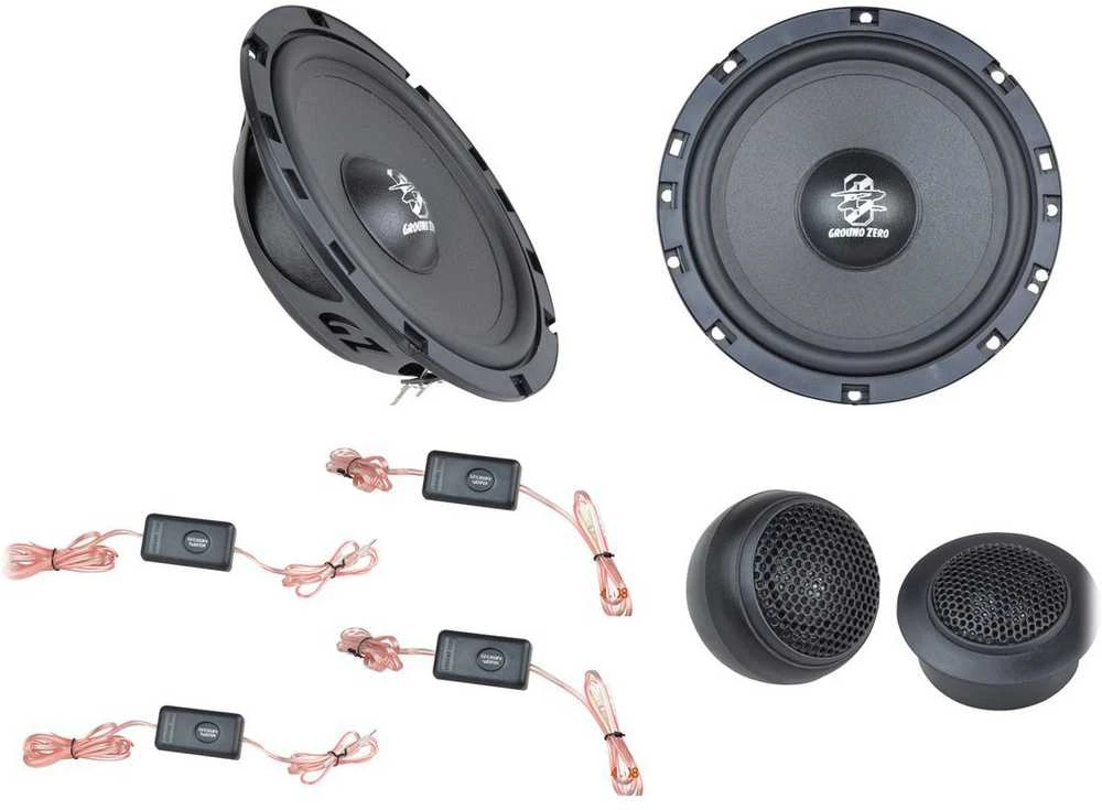 Ground Zero GZIC 650FX komponentų sistema visame komplekte