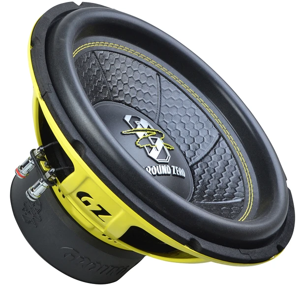 Ground Zero GZIW 12XSPL-D2 geltonu korpusu