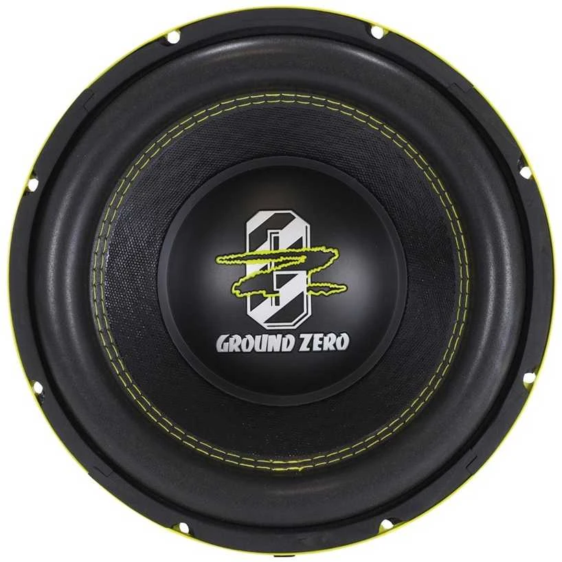 Ground Zero GZRW 10XSPL garsiakalbis su geltonais akcentais