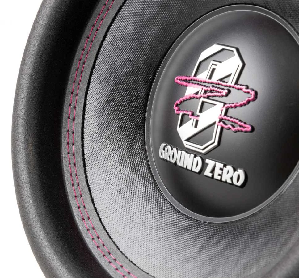 Ground Zero GZRW 300SPL su rožinėmis siūlėmis