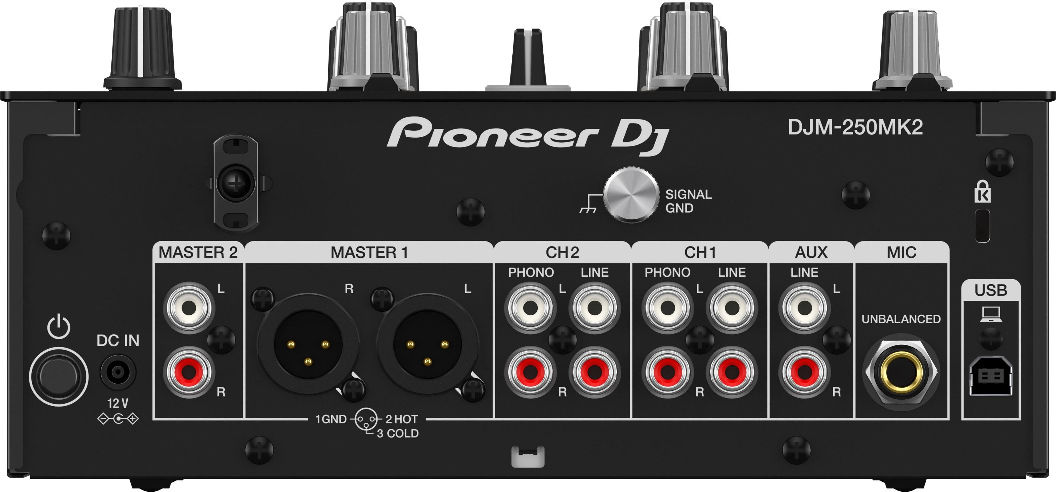 DJ mikserinis pultas Pioneer DJM-250MK2, Juodos spalvos