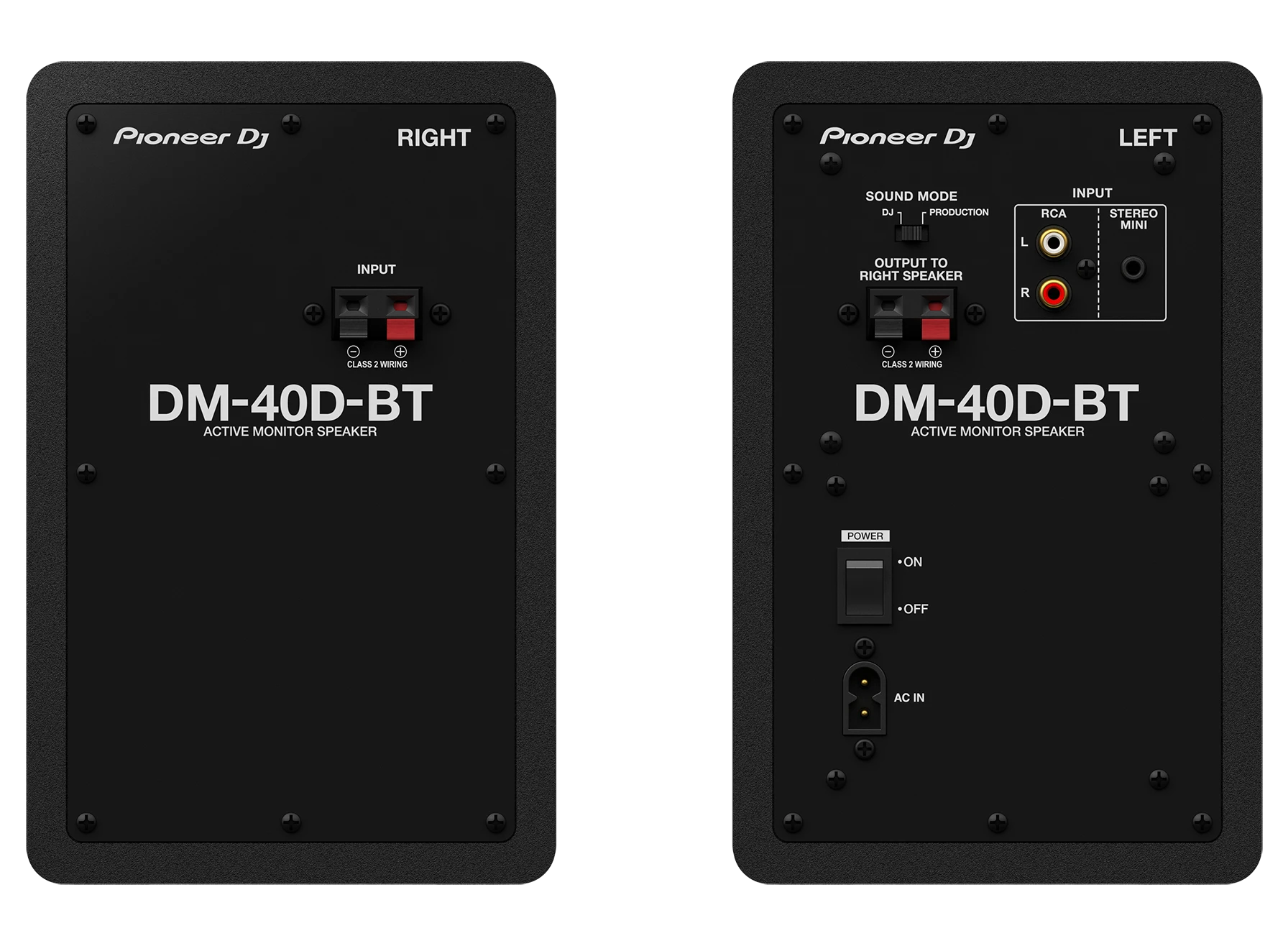 Pioneer DM-40D-BT nešiojamos kolonėlės, Juodos spalvos, 2 vnt.