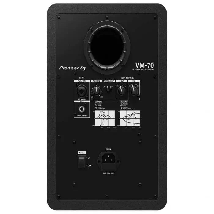 Pioneer DJ - VM-70 kolonėlė, Juodos spalvos, 1 vnt.