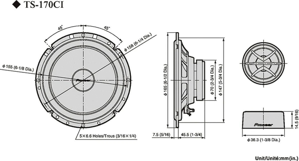 Pioneer TS-170Ci