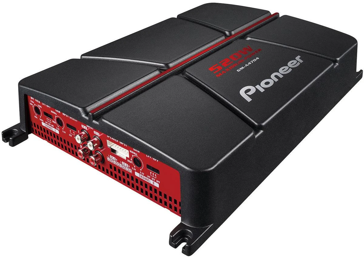 Pioneer GM-A4704 automobilių stiprintuvas su jungtimis