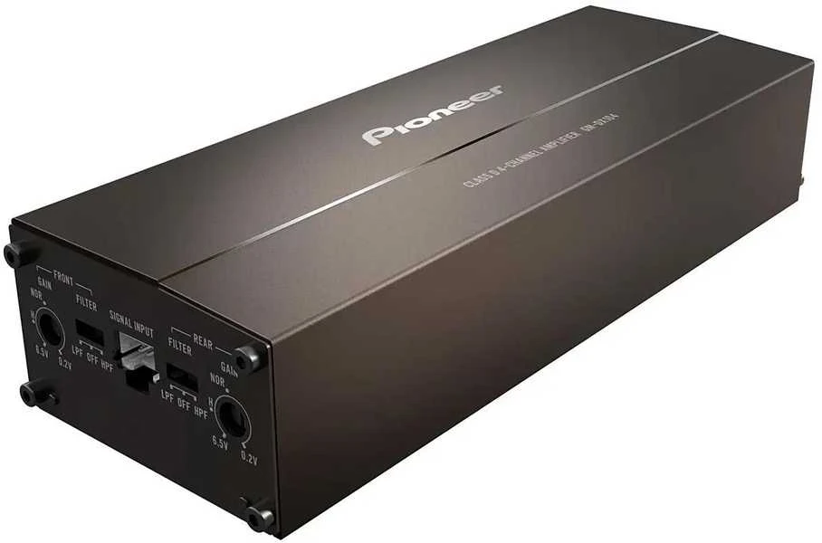 Pioneer GM-DX104 - 4 kanalų Hi-Res skaitmeninis automobilinis garso stiprintuvas, 400 W