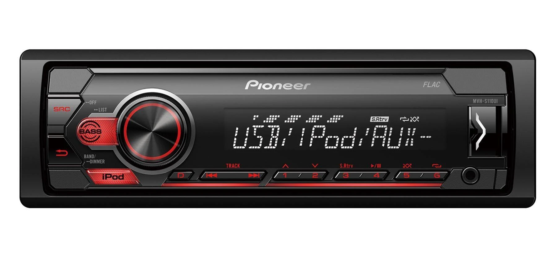 Pioneer automagnetola su USB ir AUX jungtimis