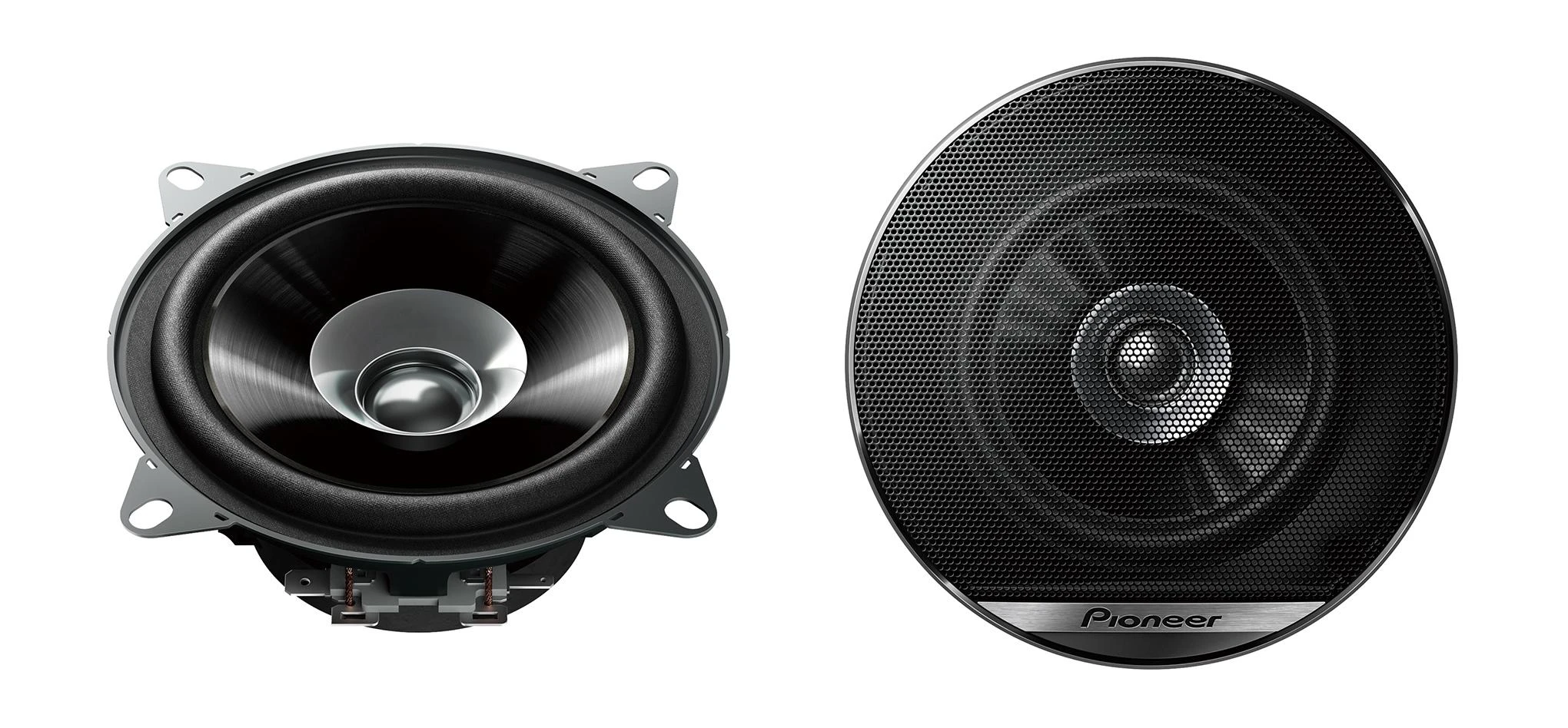 Pioneer TS-G1010F garsiakalbiai su tinkleliu ir be jo