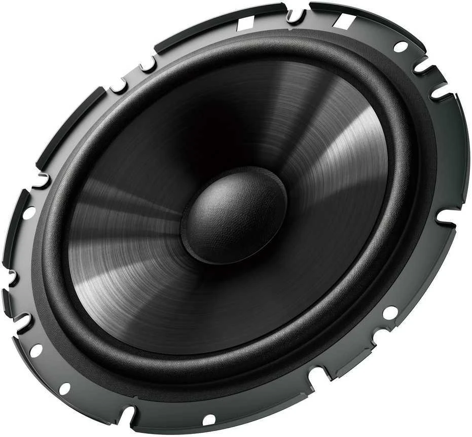 PIONEER Tweeter a cupola morbida TS-S15 (120 W), 20 mm, 90 dB, 2 altoparlanti a doppia membrana, nero