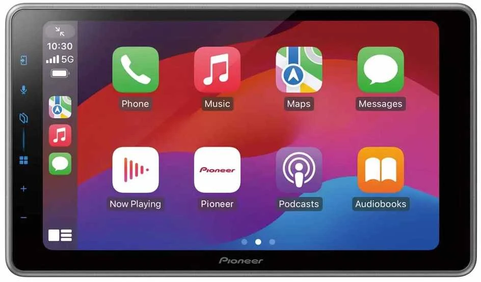 Pioneer SPH-DA97DAB-UNI ekranas su CarPlay meniu