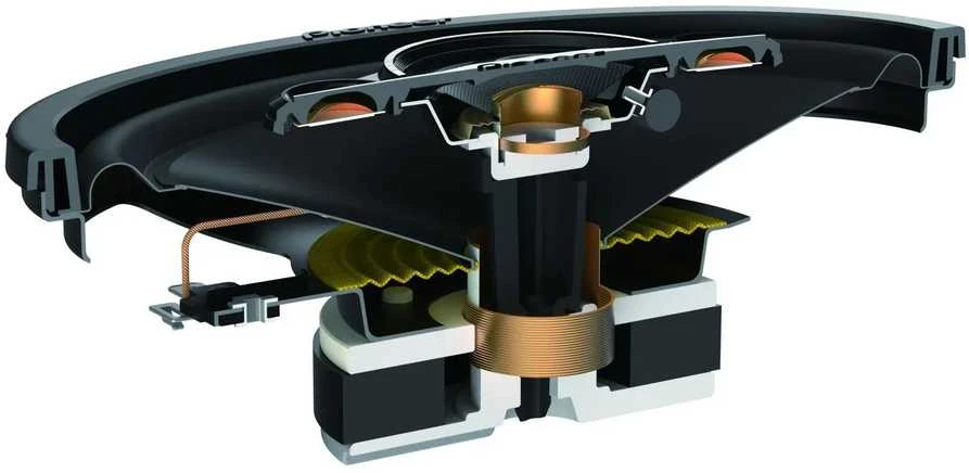 Pioneer TS-A4671F garsiakalbio vidaus skerspjūvis
