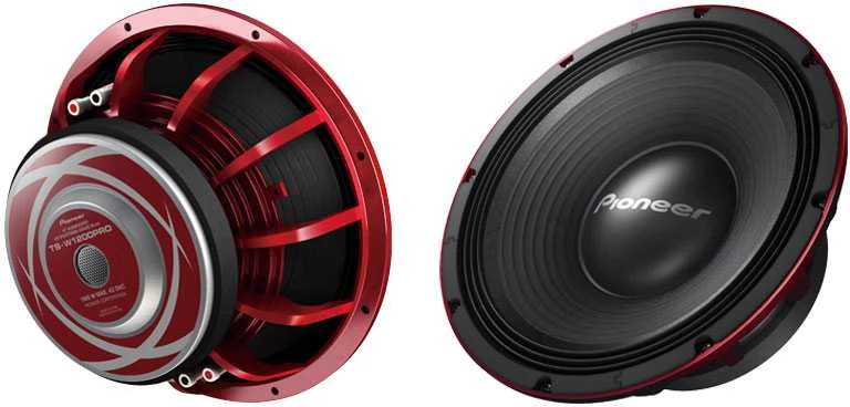 Pioneer TS-W1200PRO žemų dažnių garsiakalbis iš abiejų pusių