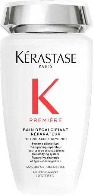 Kerastase Première Decalcifying Repairing Šampūnas kalkes šalinantis ir atkuriantis šampūnas pažeistiems plaukams, 250 ml