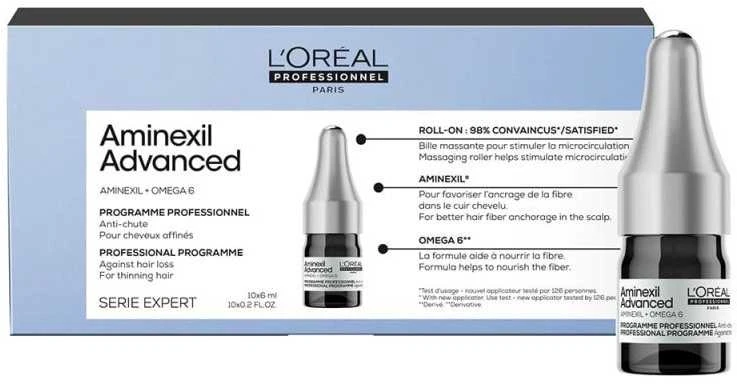 Ampulė nuo plaukų slinkimo L‘oreal Professionnel Aminexil Advanced 42x6ml