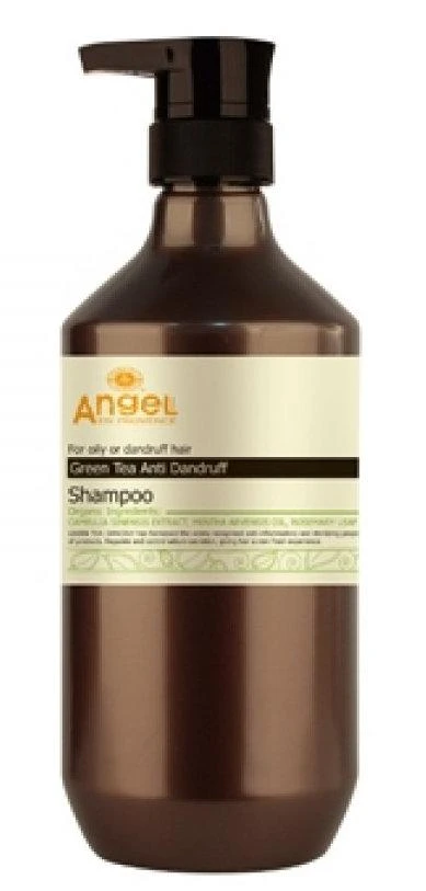Angel Professional Šampūnas pleiskanojantiems/riebiems plaukams Angel Žalias Tea Nuo pleiskanų Šampūnas 400ml