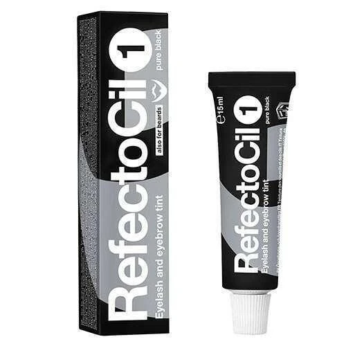 Antakių ir blakstienų dažai RefectoCil 15ml - Nr.1 Juodi