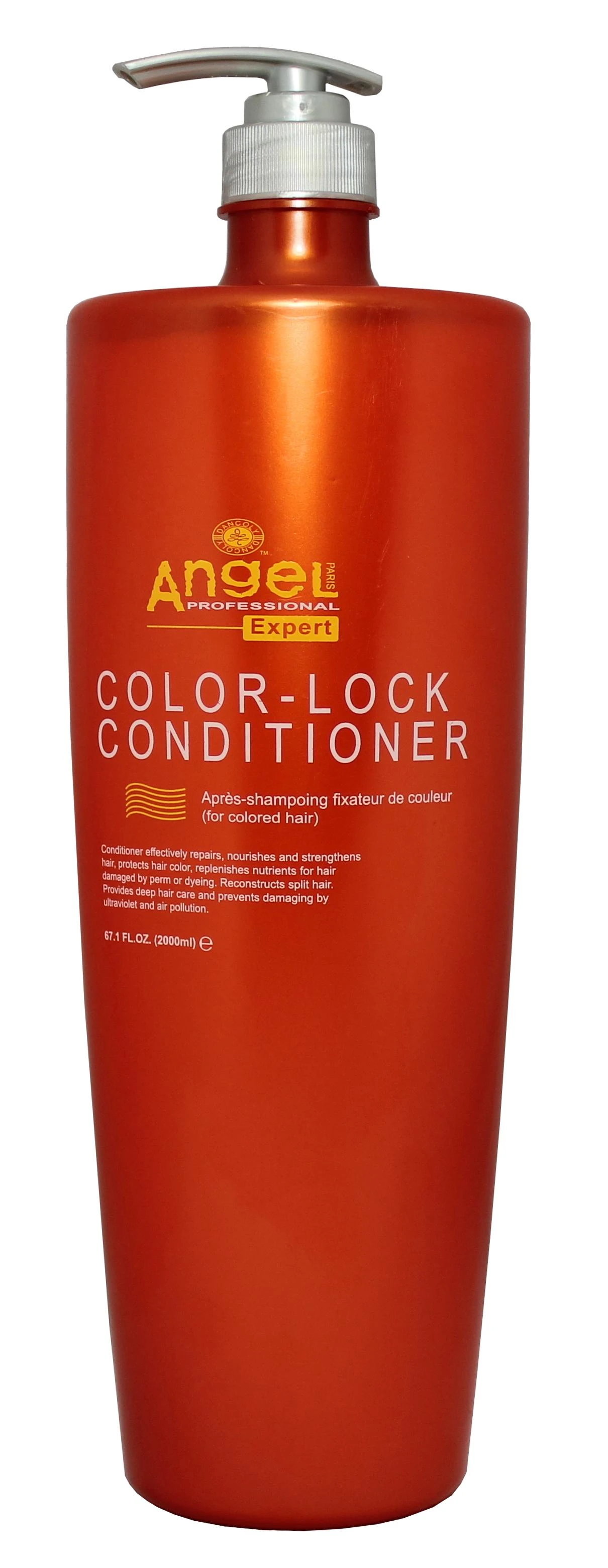 Angel Professional Apsaugantis spalvą kondicionierius, dažytiems plaukams Angel Expert Color- Lock Conditioner 2000 ml