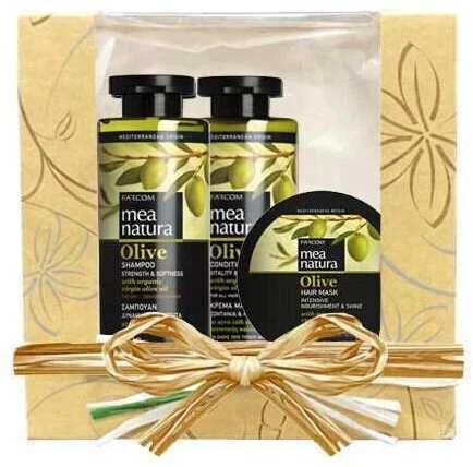 Rinkinys sausiems plaukams Farcom Mea Natura Olive 300x300x250 ml