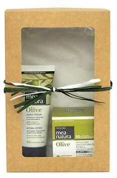 Rinkinys veidui ir rankoms Farcom Mea Natura Olive 50x100 ml