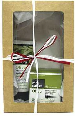 Rinkinys veidui ir rankoms Farcom Mea Natura Olive 50x100 ml
