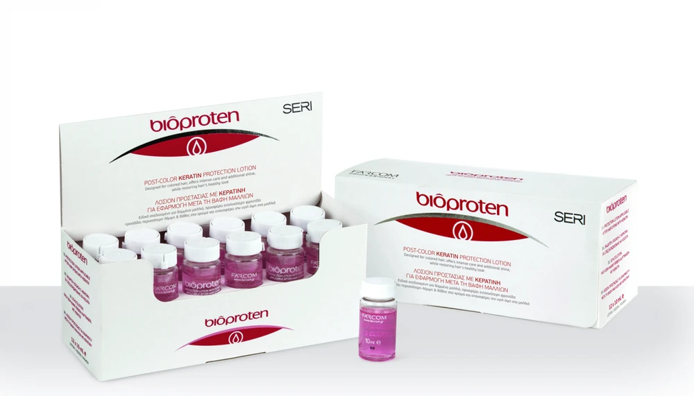 Atkuriamasis losjonas Farcom Professional SERI Bioproten Protection Lotion with Keratin 12x10ml
